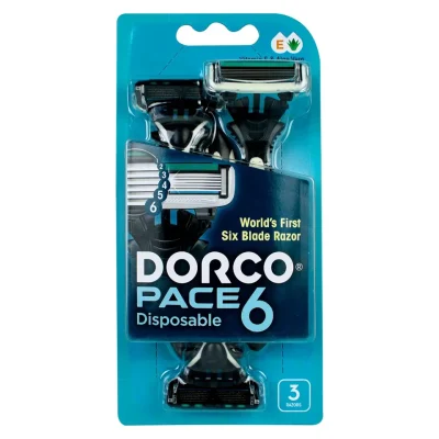 خرید و قیمت خود تراش دورکو ۶ تیغ DORCO PACE 6 PORTABLE بسته 3 عددی