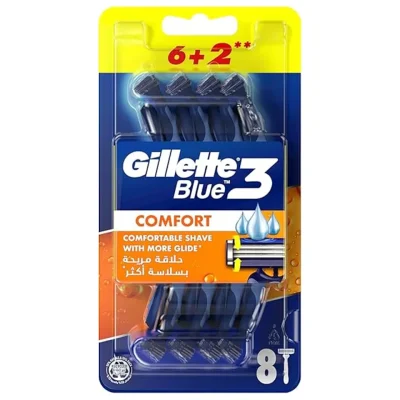 خرید و قیمت خود تراش بلو تری کامفورت ژیلت Gillette 3 COMFORT بسته 8 عددی