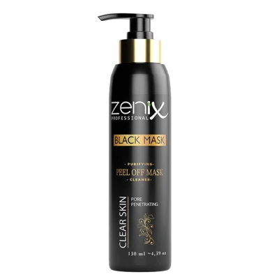 خرید و قیمت ماسک صورت زغالی لایه بردار زنیکس zenix peel off face mask black حجم 130 میلی لیتر