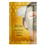 خرید و قیمت ماسک صورت خاک رس و عسل ساشه‌ای زنیکس zenix clay face mask honey sachets وزن 20 گرم