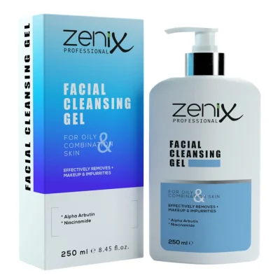خرید و قیمت ژل شست و شوی صورت مناسب پوست های نرمال و چرب زنیکس zenix face cleaning gel for oily & normal حجم 250 میلی لیتر