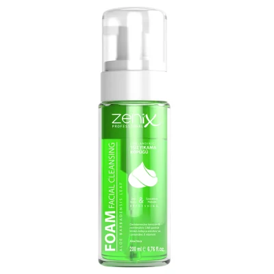 خرید و قیمت فوم پاک کننده صورت آلوئه ورا زنیکس zenix face cleaning foam aloe vera حجم 200 میلی لیتر