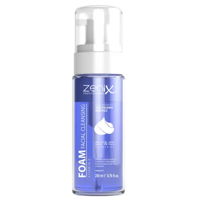 خرید و قیمت فوم پاک کننده صورت ویتامینه زنیکس zenix face cleaning foam vitamin حجم 200 میلی لیتر
