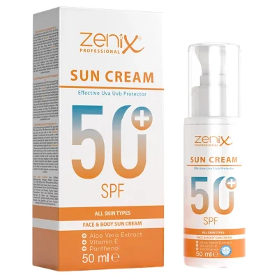 خرید و قیمت کرم ضد آفتاب زنیکس zenix sun cream SPF50 حجم 50 میلی لیتر