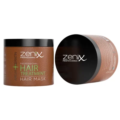 خرید و قیمت ماسک مراقبت از مو آرگان کراتینه زنیکس zenix argan keratin hair care mask حجم 500 میلی لیتر
