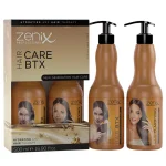 خرید و قیمت کیت مراقبت از مو و شامپوی سری کراتین و پروتئین زنیکس zenix protein keratin series hair care btx and shampoo kit حجم 500+500 میلی لیتر
