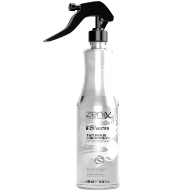 خرید و قیمت اسپری دو فاز مو مدل فون سویو با عصاره آب برنج و کلاژن زنیکس zenix two phase hair conditioner fon suyu rice water collagen حجم 400 میلی لیتر