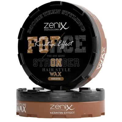 خرید و قیمت واکس موی فورس مدل کراتینه زنیکس zenix force hair style wax keratin حجم 150 میلی لیتر