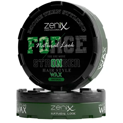 خرید و قیمت واکس موی فورس مدل نچرال لوک زنیکس zenix force hair style wax natural look حجم 150 میلی لیتر