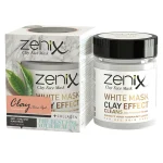خرید و قیمت ماسک صورت خاک رس سری طبیعی سفید زنیکس zenix clay mask natural series white وزن 190 گرم