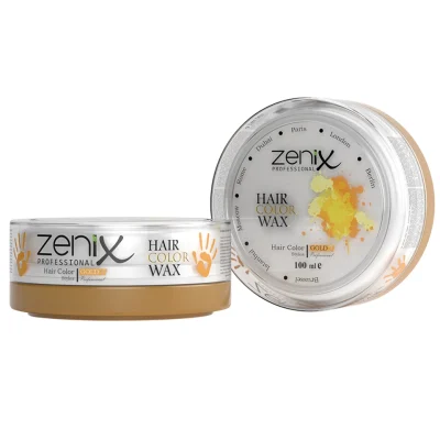 خرید و قیمت واکس رنگ مو مدل طلایی زنیکس zenix hair style wax color gold حجم 100 میلی لیتر