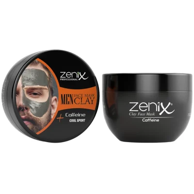 خرید و قیمت ماسک صورت خاک رس مردانه مدل کافئینه زنیکس zenix men series face mask clay caffeine وزن 350 گرم