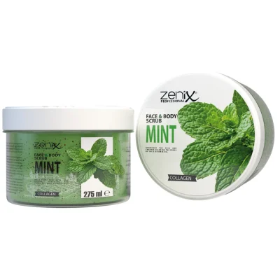 خرید و قیمت اسکراب صورت و بدن زنیکس رایحه نعناع zenix face skin care daily scrub mint حجم 275 میلی لیتر