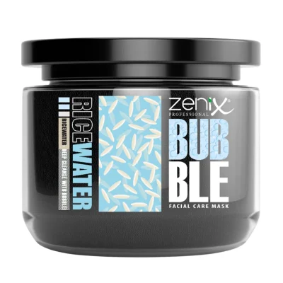 خرید و قیمت ماسک صورت خاک رس حبابی آب برنج زنیکس zenix bubble clay face mask rice water حجم 300 میلی لیتر