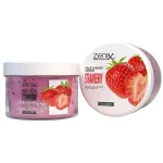 خرید و قیمت اسکراب صورت و بدن زنیکس رایحه توت فرنگی zenix face skin care daily scrub strawberry حجم 275 میلی لیتر