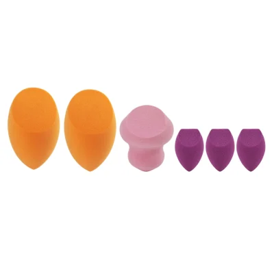 خرید و قیمت بیوتی بلندر 6 تایی ریل تکنیک کرم پودر + رژگونه + کانتور + هایلایتر REAL TECHNIQUES 6 miracle sponges