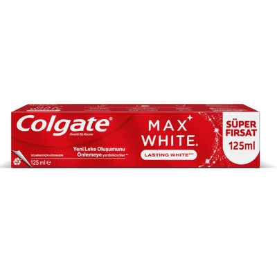 خرید و قیمت خمیر دندان سفید کننده کلگیت مدل مکس وایت Colgate MAX WHITE حجم 125 میلی لیتر