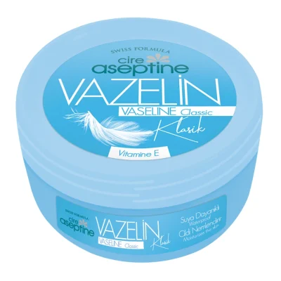 خرید و قیمت وازلین حاوی ویتامین E سیر آسپتین رایحه کلاسیک cire aseptine VASELINE aassic حجم 200 میلی لیتر