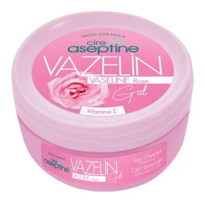 خرید و قیمت وازلین حاوی ویتامین E سیر آسپتین رایحه گل رز cire aseptine VASELINE Rose حجم 200 میلی لیتر