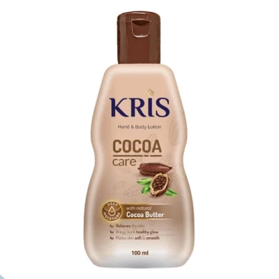 خرید و قیمت لوسین بدن کره کاکائو و مولتی ویتامینه کریس مدل کاکائو کییر KRIS COCOA care Cocoa Butter حجم 100 میلی لیتر