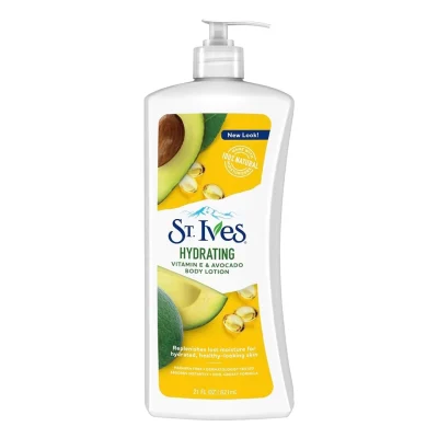 خرید و قیمت للوسین بدن آووکادو و ویتامین E سنت ایوز مدل آبرسان St.Ives HYDRATING BODY LOTION AVOCADO حجم 621 میلی لیتر