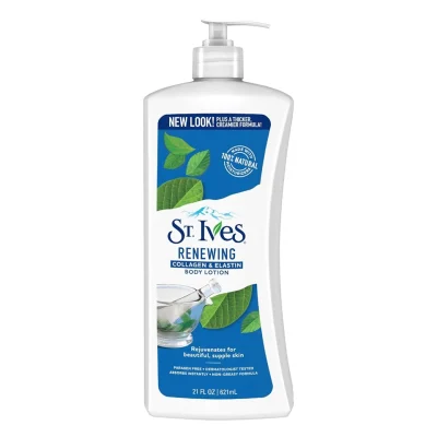 خرید و قیمت لوسین بدن کلاژن و الاستین سنت ایوز مدل ترمیم کننده St.Ives RENEWING BODY LOTION COLLAGEN حجم 621 میلی لیتر