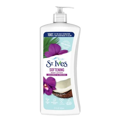 خرید و و قمیت لوسین بدن نارگیل و ارکیده سنت ایوز مدل نرم کننده St.Ives SOFTENING BODY LOTION COCONUT حجم 621 میلی لیتر