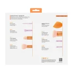 ست براش ۸ تیکه ریل تکنیک صورت ، گونه و چشم REAL TECHNIQUES level up brush + sponge set - Image 3