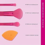 خرید و قیمت ست براش ۴ تیکه مینی ریل تکنیک REAL TECHNIQUES MINI HOIDAZE BRUSH + SPONGE SET