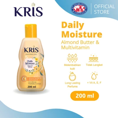 خرید و قیمت خرید و قیمت لوسین بدن روغن بادام و مولتی ویتامینه کریس مدل رطوبت روزانه KRIS Daily Moisture Almond Butter حجم 200 میلی لیتر