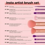 خرید و قیمت ست براش ۹‌ تیکه ریل تکنیک صورت ، گونه و چشم REAL TECHNIQUES insta artist brush set