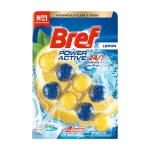 خرید و قیمت خوشبو کننده توالت برف توپی رایحه لیمو Bref POWER AKTIV LEMON بسته 8 عددی