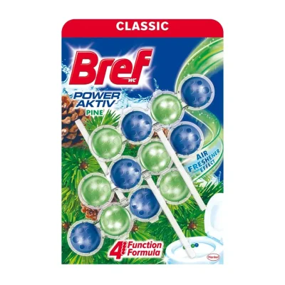 خرید و قیمت خوشبو کننده توالت برف توپی رایحه کاج Bref POWER AKTIV PINE بسته 12 عددی