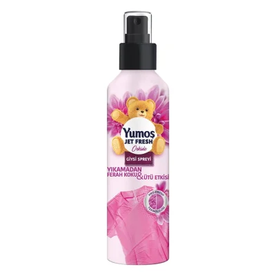 خرید و قیمت اسپری ضد چروک و خوشبو کننده لباس یوموش رایحه ارکیده Yumos JET FRESH GİYSİ SPREYİ Orkide حجم 200 میلی لیتر