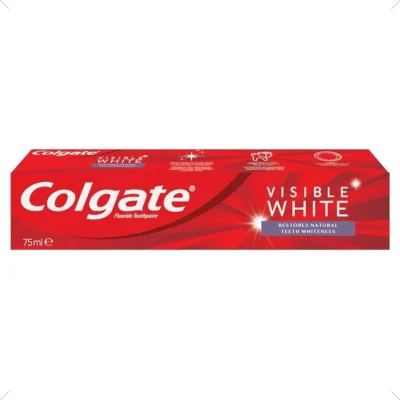 خرید و قیمت خمیر دندان سفید کننده کلگیت مدل ویزیبل وایت Colgate VISIBLE WHITE حجم 75 میلی لیتر