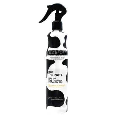 خرید و قیمت اسپری دوفاز مورفوس مخصوص موهای خشک و موخوره مدل تراپی شیری MORFOSE MILK THERAPY حجم 400 میلی لیتر