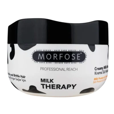 خرید و قیمت ماسک مو داخل حمام مورفوس مخصوص موهای خشک و موخوره مدل تراپی شیری MORFOSE MILK THERAPY حجم 500 میلی لیتر