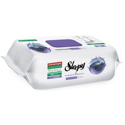 خرید و قیمت دستمال مرطوب سطوح چند منظوره اسلیپی رایحه نسیم کوهستان Sleepy Mountain Yüzey Temizlik Havlusu بسته 100 عددی
