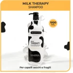 شامپو مو مورفوس مخصوص موهای خشک و موخوره مدل تراپی شیری MORFOSE MILK THERAPY حجم 1000 میلی لیتر - Image 2
