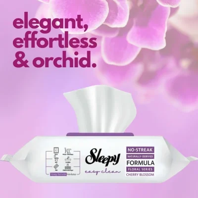 خرید و قیمت دستمال مرطوب سطوح چند منظوره اسلیپی رایحه لاوندر Sleepy Easy Clean Yüzey Temizlik Havlusu بسته 100 عددی