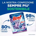 خوشبو کننده توالت برف توپی رایحه لاوندر Bref POWER AKTIV LAVENDER بسته 8 عددی - Image 3