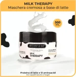 ماسک مو داخل حمام مورفوس مخصوص موهای خشک و موخوره مدل تراپی شیری MORFOSE MILK THERAPY حجم 500 میلی لیتر - Image 3
