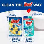 خرید و قیمت خوشبو کننده توالت برف توپی رایحه لیمو Bref POWER AKTIV LEMON بسته 8 عددی