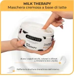 ماسک مو داخل حمام مورفوس مخصوص موهای خشک و موخوره مدل تراپی شیری MORFOSE MILK THERAPY حجم 500 میلی لیتر - Image 4