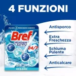 خرید و قیمت خوشبو کننده توالت برف توپی رایحه اقیانوس Bref POWER AKTIV OCEAN بسته 12 عددی