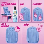 اسپری ضد چروک و خوشبو کننده لباس یوموش رایحه لیلیوم Yumos JET FRESH GİYSİ SPREYİ Lilyum حجم 200 میلی لیتر - Image 5