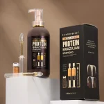 خرید و قیمت شامپو مو بدون سولفات پروتئین برزیلی به همراه آمپول پروتئین مو آرگان ARGAN OIL PROTEIN BRAZILIAN shanpoo حجم ۸۰۰ میلی لیتر