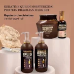خرید و قیمت شامپو مو بدون سولفات پروتئین برزیلی به همراه آمپول پروتئین مو آرگان ARGAN OIL PROTEIN BRAZILIAN shanpoo حجم ۸۰۰ میلی لیتر