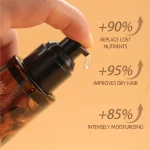 روغن آرگان بدون سولفات ۹۵% آرگان مدل روغن مو حرفه‌ای ARGAN OIL professional hair oil حجم 100 میلی لیتر - Image 8