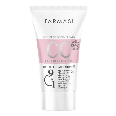 خرید و قیمت CC کرم فارماسی شماره 02 FARMASI BEAUTY BALM (CC) CRREAM Light to medium حجم 50 میلی لیتر
